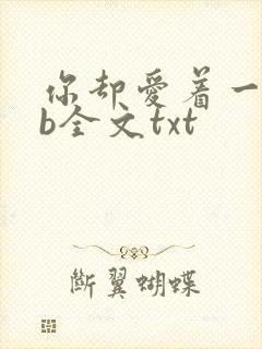 你却爱着一个sb全文txt