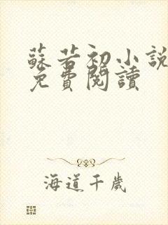 苏若初小说全文免费阅读