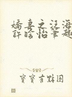 娇妻之泛海之舟许晗怡笔趣阁