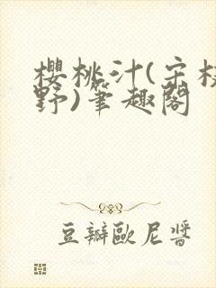 樱桃汁(宋枝江野)笔趣阁