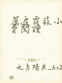 厉夜霆苏小汐免费阅读