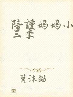 陪读妈妈小说第三季