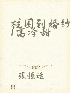 校园到婚纱1V1高冷甜