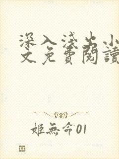 深入浅出小说全文免费阅读笔趣阁