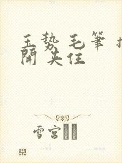 玉势 毛笔 撑开 夹住