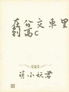 在公交车里c弄到高c