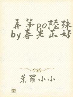 弄筝po陆殊词by春光正好