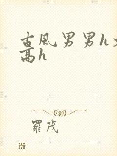 古风男男h文肉高h
