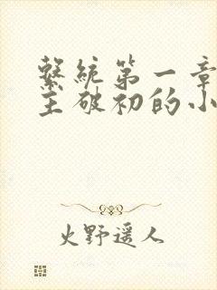 系统第一章给宿主破初的小说