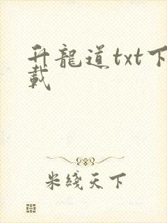 升龙道txt下载