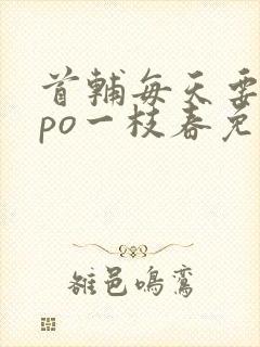 首辅每天要不够po一枝春免费阅读