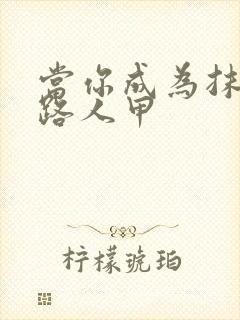 当你成为抹布文路人甲