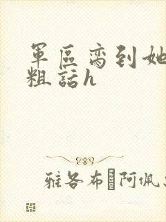 军区脔到她哭h粗话h