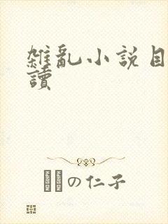 杂乱小说目录阅读