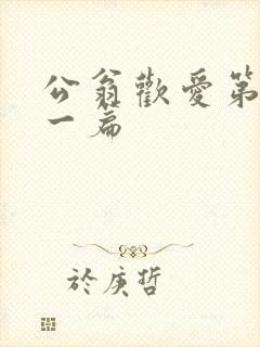 公翁欢爱第三十一篇