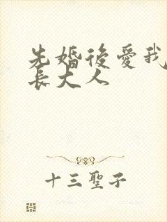 先婚后爱我的市长大人