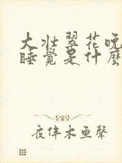 大壮翠花晚上不睡觉是什么电视剧