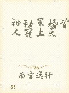 神秘军婚首长大人宠上天
