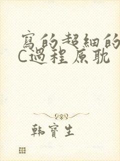 写的超细的多肉C过程原耽