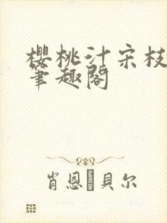 樱桃汁宋枝江野笔趣阁