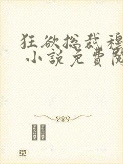 狂欲总裁穆非雪 小说免费阅读