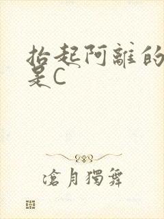 抬起阿离的腿就是C