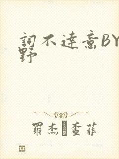 词不达意BY咩野