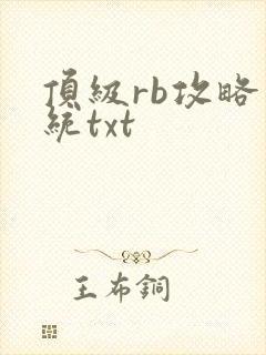 顶级rb攻略系统txt