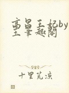 高昌王妃by黛玉笔趣阁