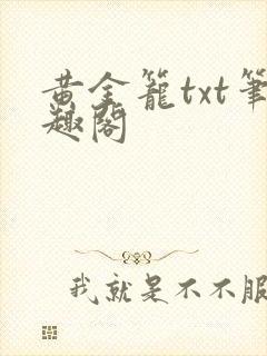 黄金笼txt笔趣阁