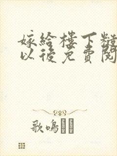 嫁给楼下糙汉后以后免费阅读书香封面