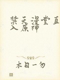 禁天漫堂直接进入原神