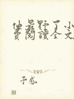 他最野了小说免费阅读全文