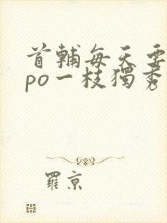 首辅每天要不够po一枝独秀全文