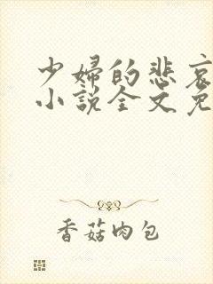 少妇的悲哀榆木小说全文免费阅读笔趣阁下载