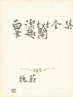 白洁txt全集笔趣阁