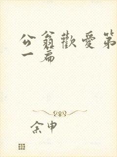 公翁欢爱第三十一篇