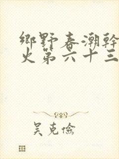 乡野春潮干柴烈火第六十三章