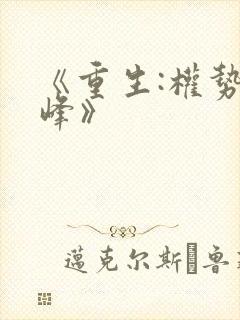《重生:权势巅峰》
