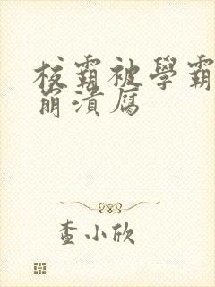 校霸被学霸玩到崩溃腐