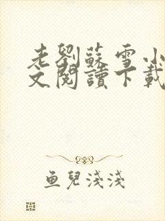 老刘苏雪小说全文阅读下载