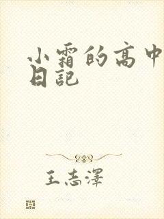 小霜的高中成长日记封面