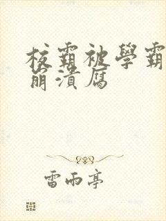 校霸被学霸玩到崩溃腐封面