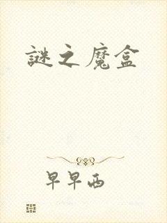 《谜之魔盒》小说封面