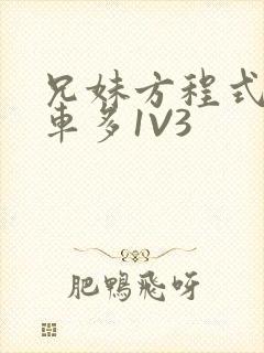 兄妹方程式多R车多1V3