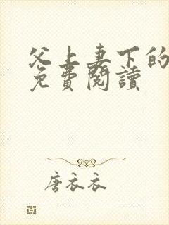 父上妻下的小说免费阅读