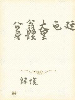 公翁大龟廷进我身体里