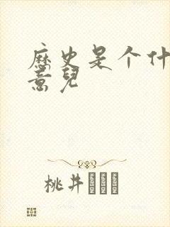 历史是个什么玩意儿