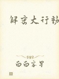 解密大行动