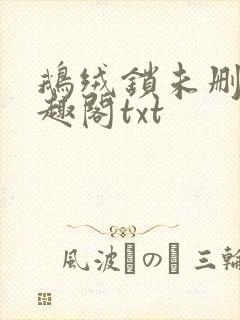 鹅绒锁未删除笔趣阁txt